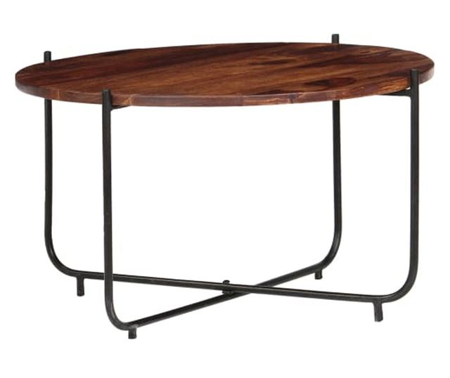 Set stolića za kavu, 2 komada, masivno drvo sheeshama, 60 x 35 cm