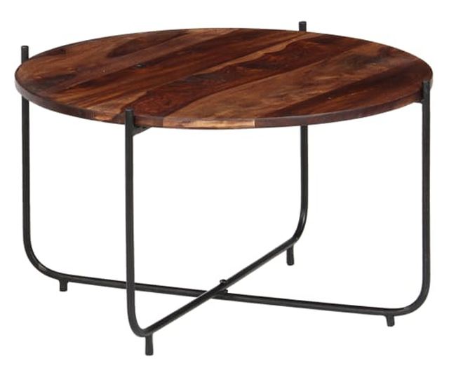 Set stolića za kavu, 2 komada, masivno drvo sheeshama, 60 x 35 cm