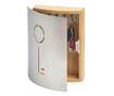 Cutie depozitare chei Bambus si inox, 21.5 x 5.5 x 24.5 cm