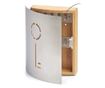 Cutie depozitare chei Bambus si inox, 21.5 x 5.5 x 24.5 cm