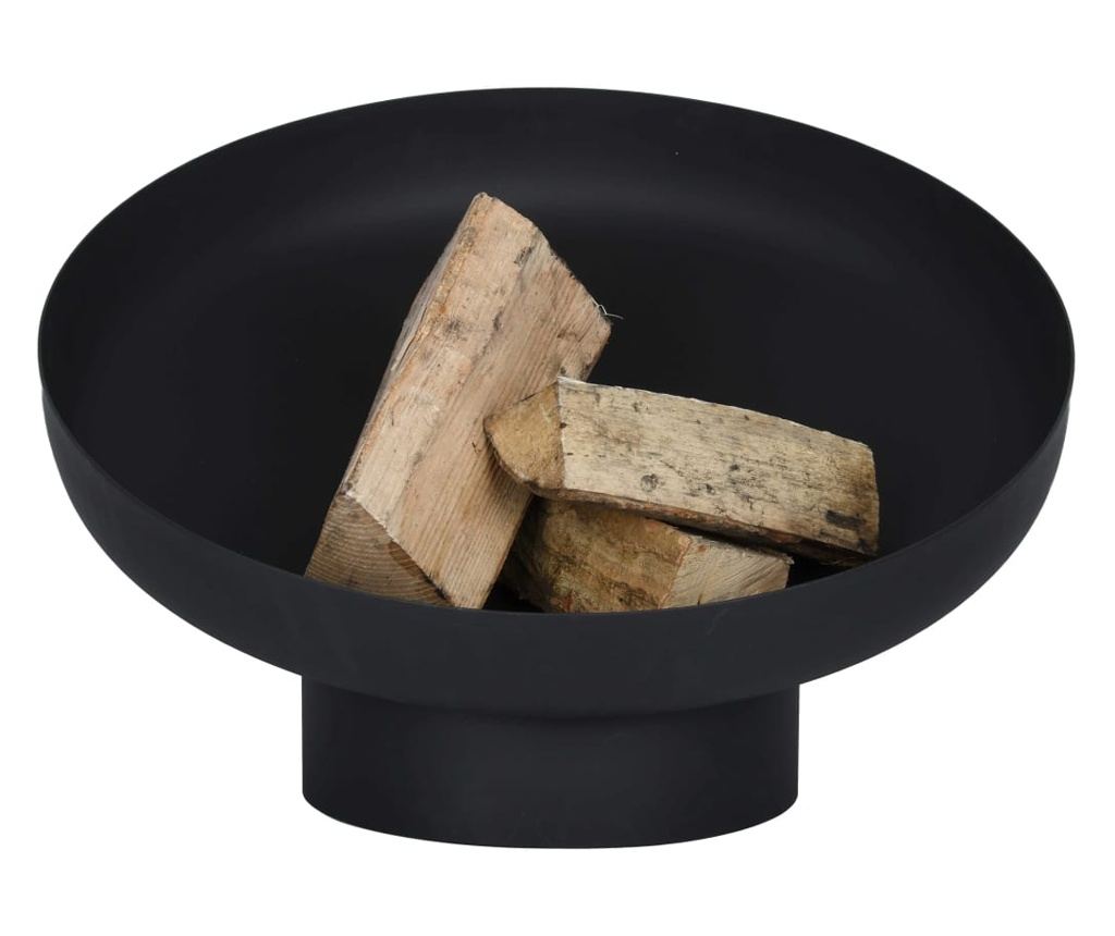 Esschert Design Nagnuta vatrena posuda, crna, čelik FF402 - 3