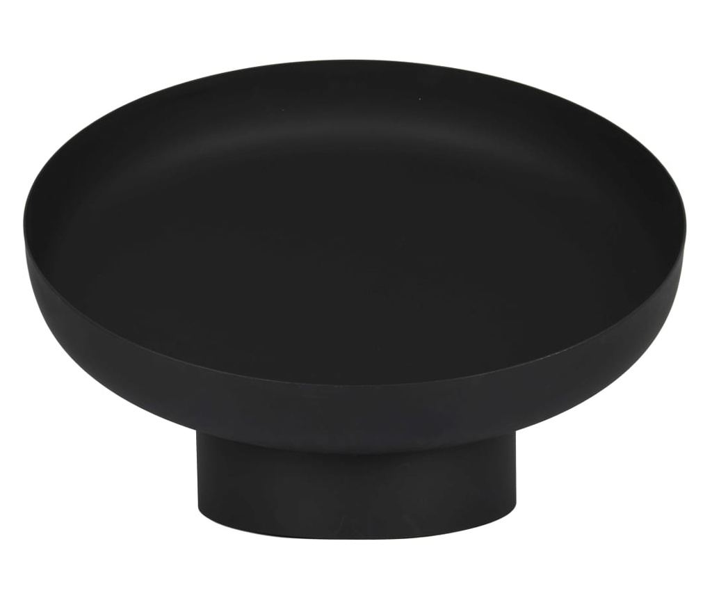 Esschert Design Nagnuta vatrena posuda, crna, čelik FF402 - 10