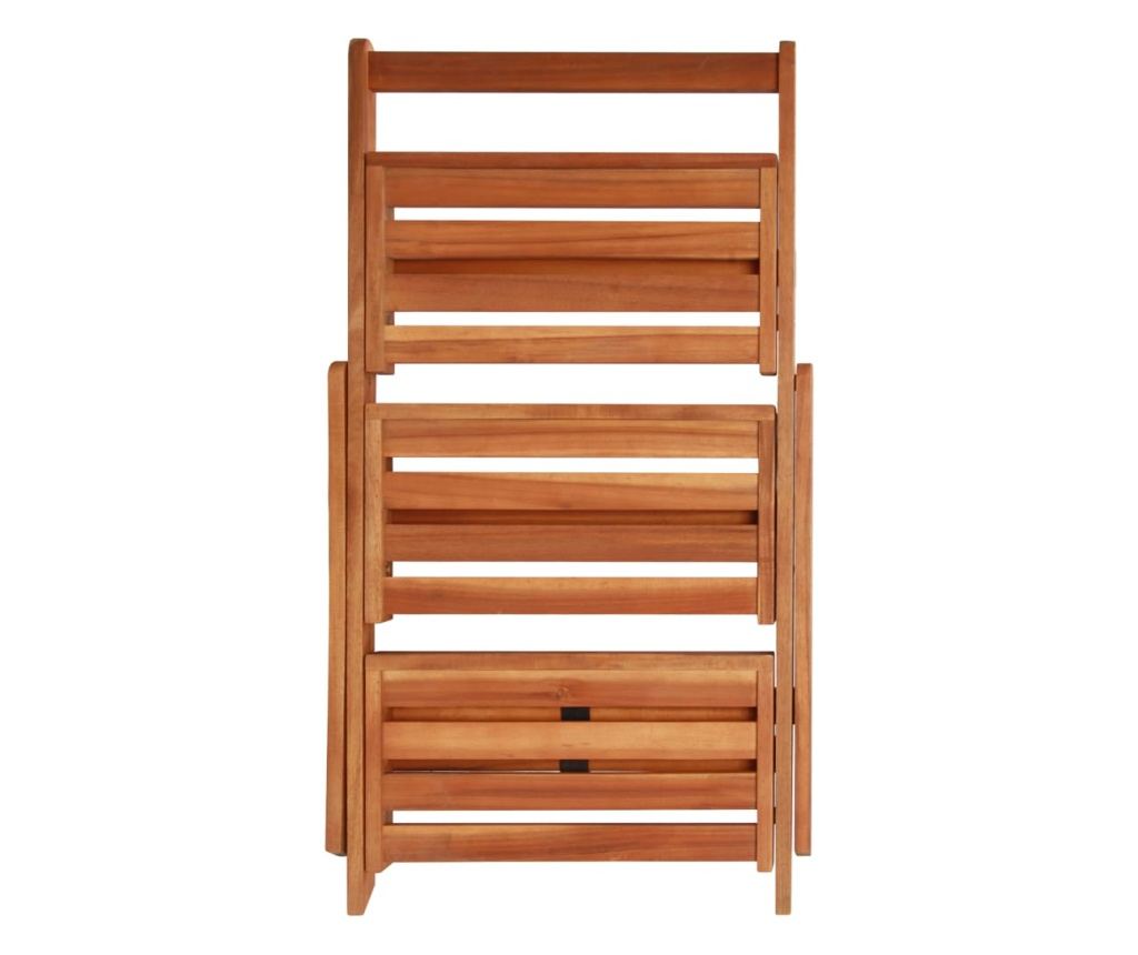 Stalak za biljke, 3 razine, 50x63x80 cm, masivno drvo akacije - 5