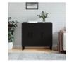 Ormarić za pohranu, crna, 90x34x80 cm, kompozitno drvo thumbnail 1