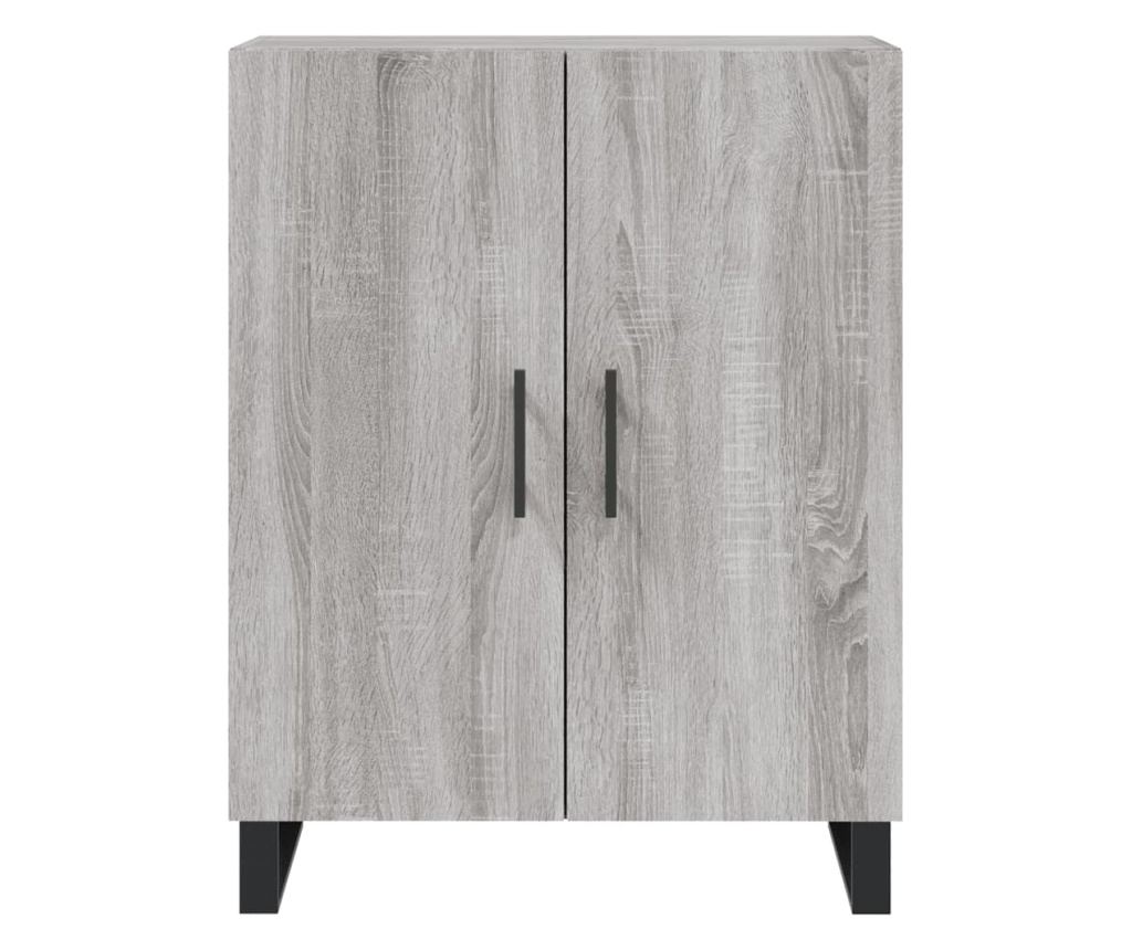 Visoki ormarić, sonoma siva, 69,5x34x180 cm, kompozitno drvo - 8