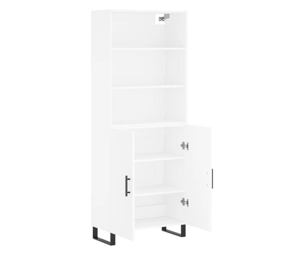 Visoki ormar, bijela, 69,5x34x180 cm, kompozitno drvo - 4