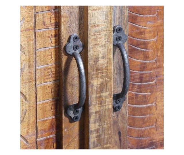 Έπιπλο μπάνιου από μασίφ ξύλο μάνγκο με καθρέφτη