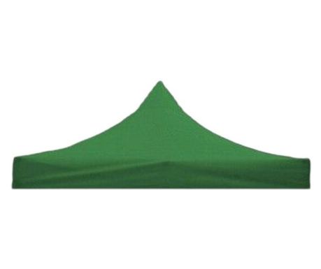 Prelată acoperiș cort tip pavilion eMazing, 3 x 3 m, impermeabilă, înveliș din material textil oxfort 700D, cauciucat Verde