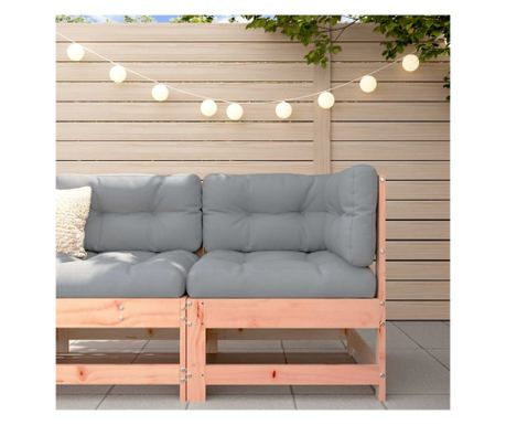 Γωνιακός καναπές με μαξιλάρια, από μασίφ ξύλο Douglas