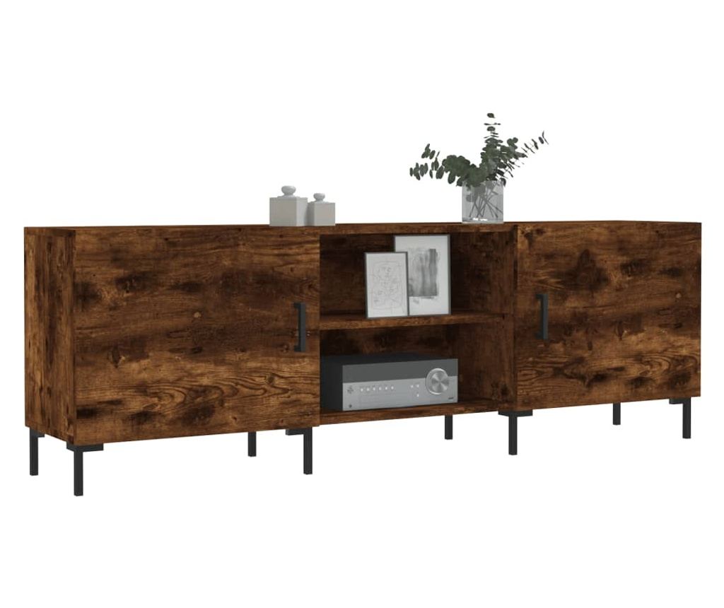 TV komoda, dimljeni hrast, 150x30x50 cm, kompozitno drvo - 3