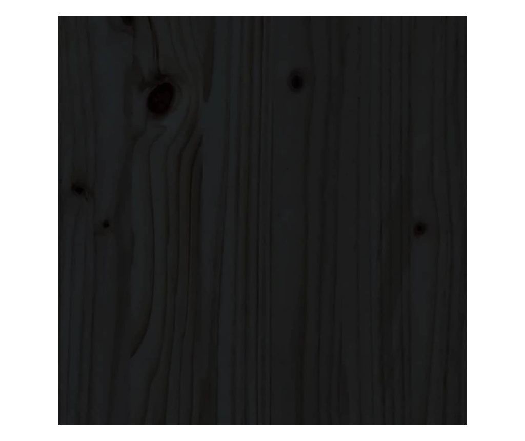 Stojalo, črno, 230x35x80 cm, masivna borovina - 6