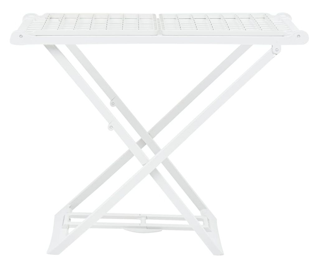 Sklopivi stalak za sušenje rublja, bijeli, plastika - 2