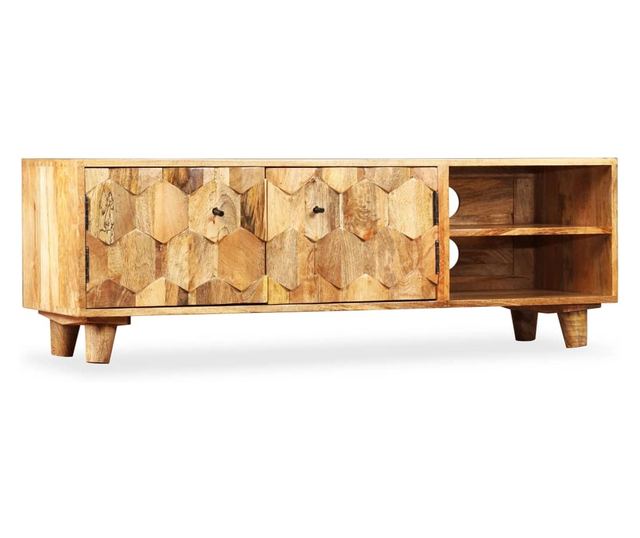 TV komoda od masivnog drva manga, 118 x 35 x 40 cm