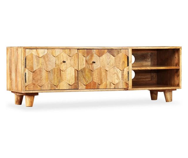 TV komoda od masivnog drva manga, 118 x 35 x 40 cm