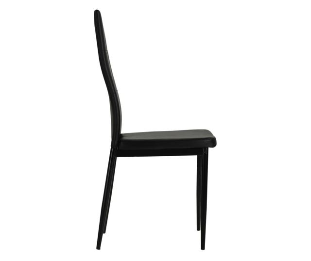 Kuhinjske stolice, 2 kom., crna, umjetna koža