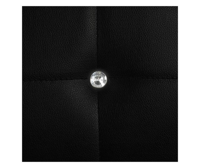 Kuhinjske stolice, 2 kom., crna, umjetna koža