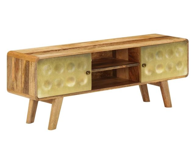 TV komoda, 120 x 30 x 45 cm, masivno drvo manga