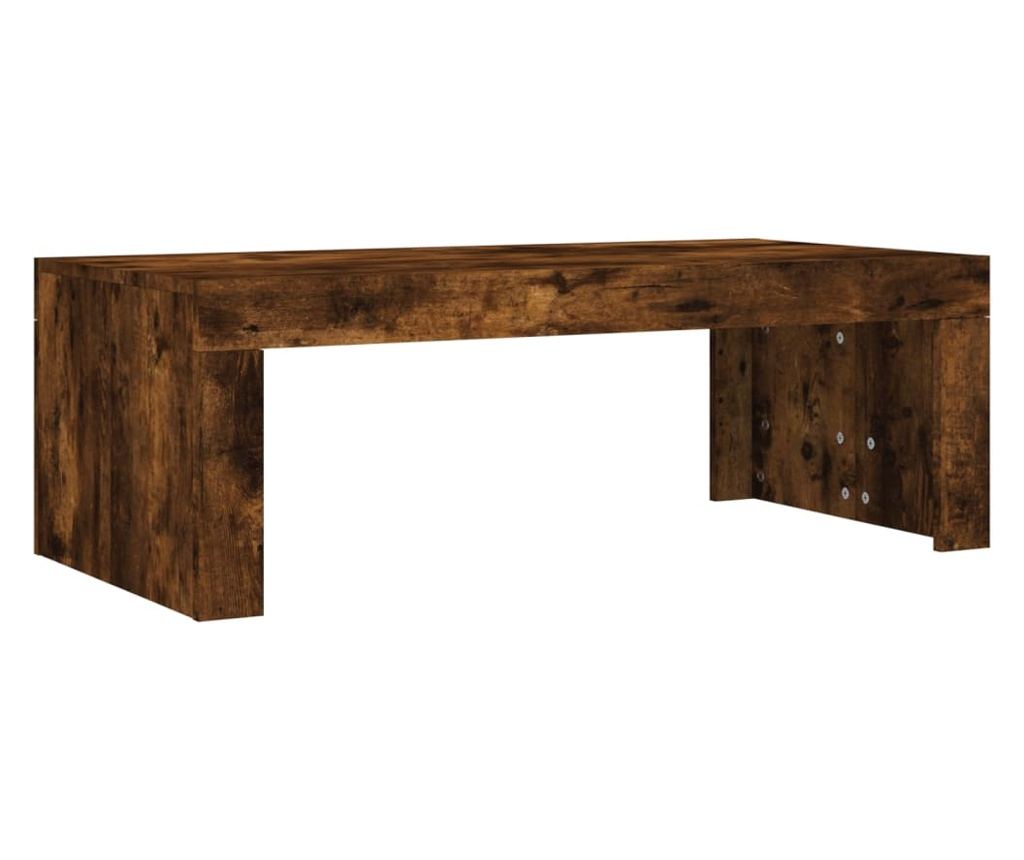 Stolić za kavu, dimljeni hrast, 102x50x36 cm, obrađeno drvo - 6