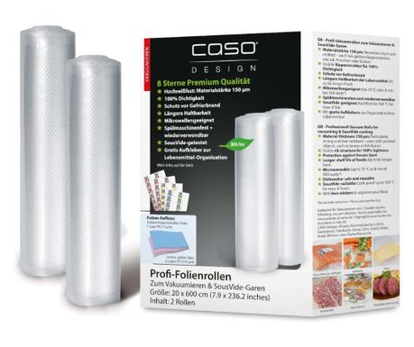Set od 2 role univerzalnih vakuumskih vrećica, Caso Germany - 20 x 600 cm