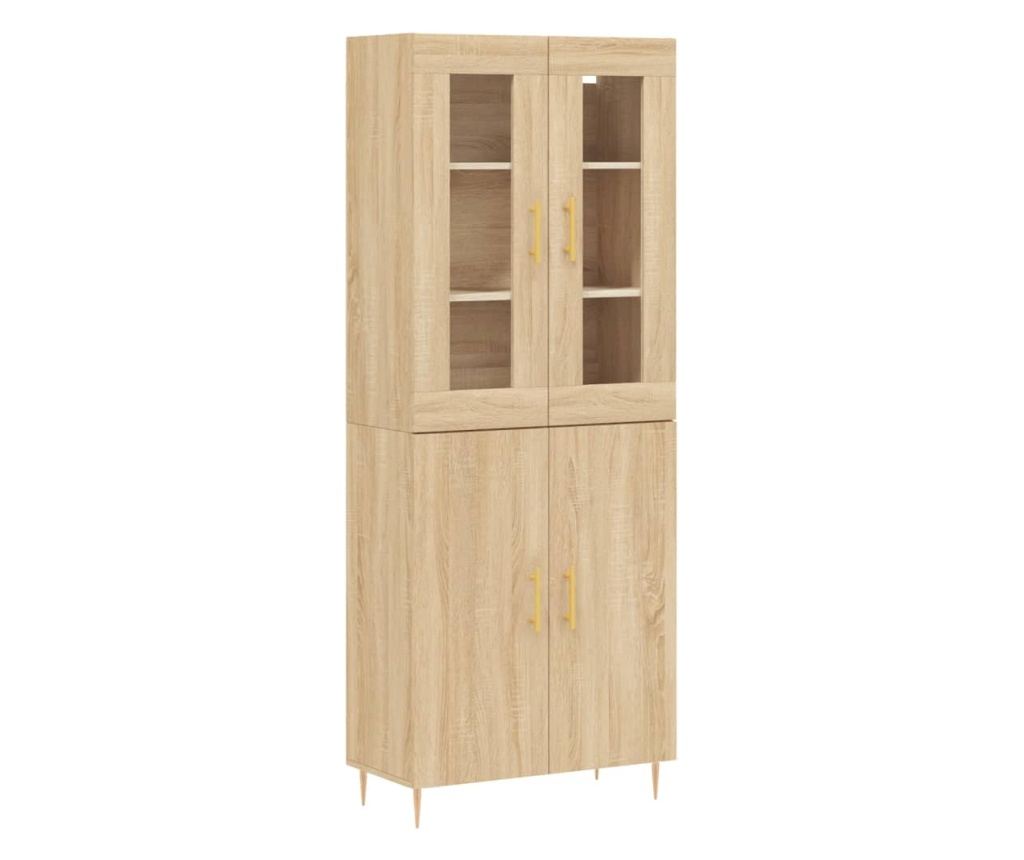 Visoka ormar, hrast sonoma, 69,5x34x180 cm, kompozitno drvo - 2