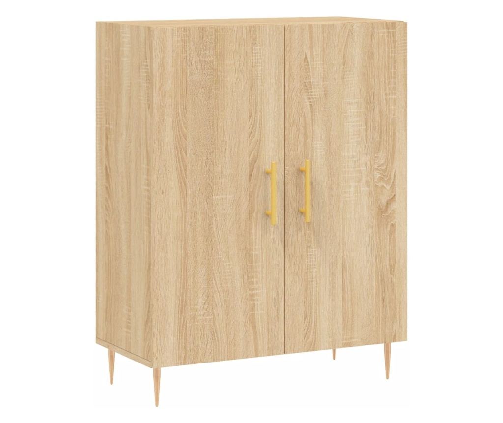 Visoka ormar, hrast sonoma, 69,5x34x180 cm, kompozitno drvo - 7