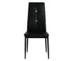 Kuhinjske stolice, 4 kom., crne, umjetna koža