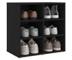 Ormarić za cipele, crni, 52,5x30x50 cm