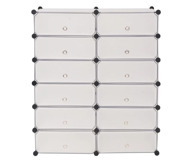 Povezani organizator cipela, 12 pretinaca, Bijela