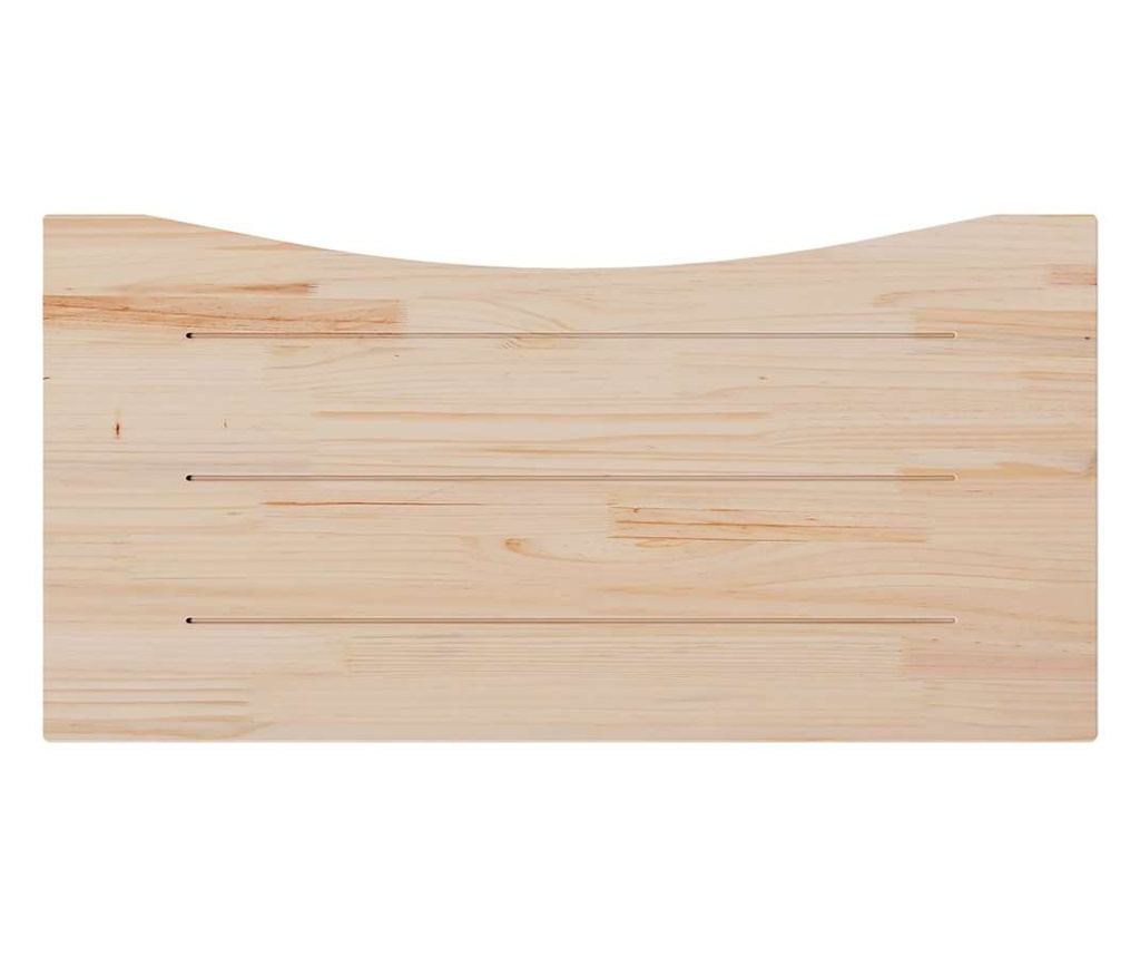 Επιφάνεια τραπεζιού, 100x60x2,5 εκ., μασίφ ξύλο πεύκου - 4