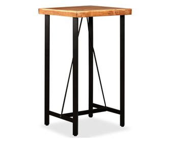 Τραπέζι Μπαρ από Μασίφ Ξύλο Ακακίας, 60 x 60 x 107 εκ.