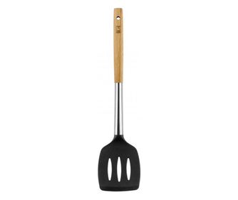 BRA Market spatula, fa nyl, szilikon fej, 36 x 3,5 cm