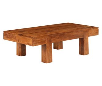 Stolić za kavu, 100x50x30 cm, masivno drvo akacije završna obrada sheesham