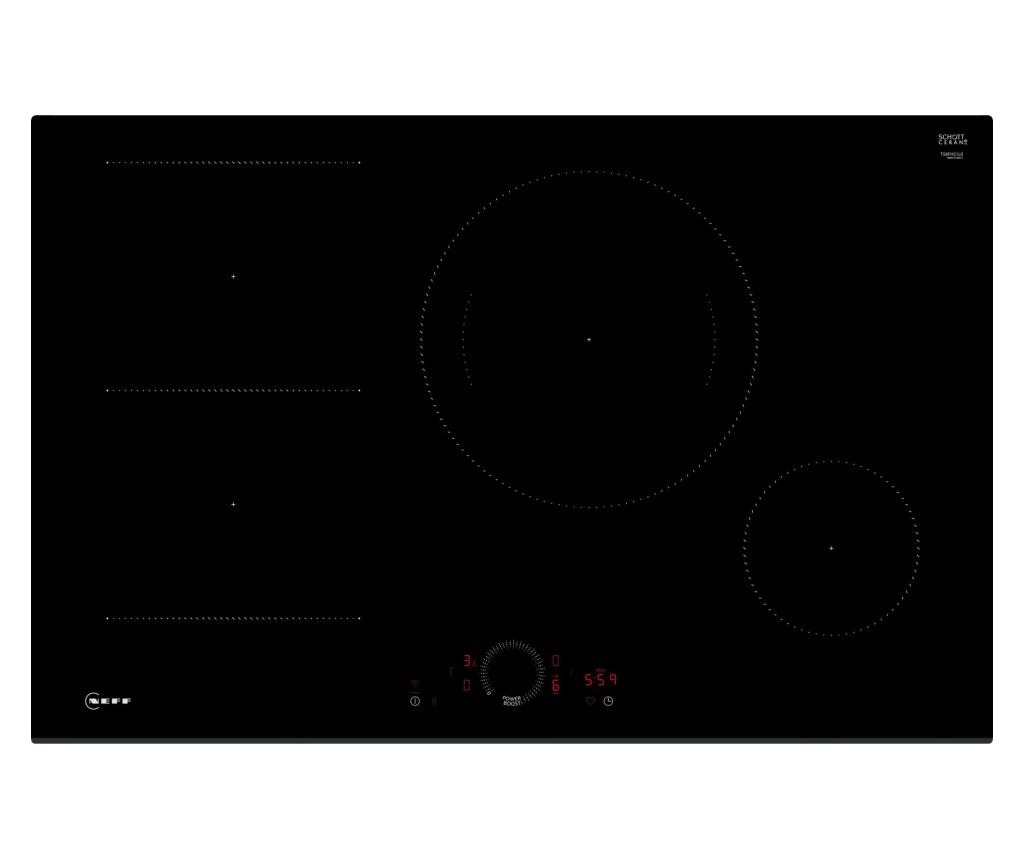 Neff T58FHS1L0 Plită Negru Încorporabilă 80 cm Plită cu Inducție pe Zone 4 Zone