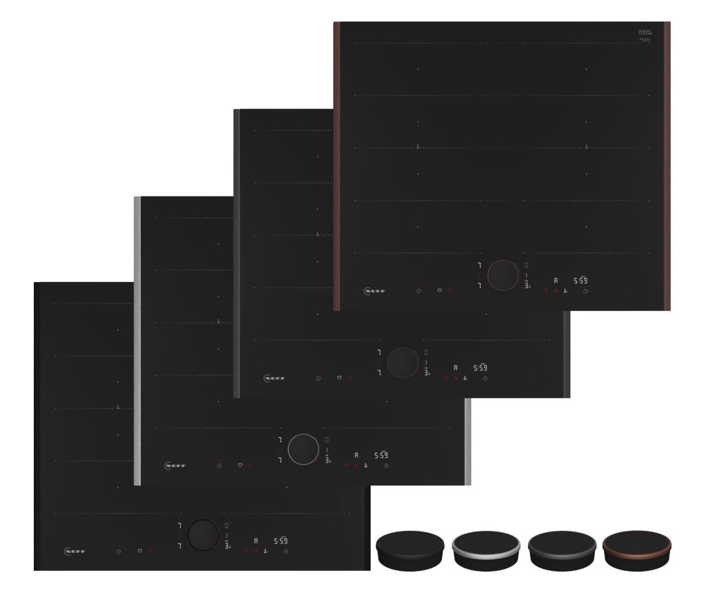 Neff T66YYY4C0 Hob Black Built-in 60 cm Zone Induction Hob 4 Zones