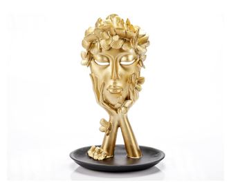 Statueta din rasina, crown gold, auriu, 27 cm