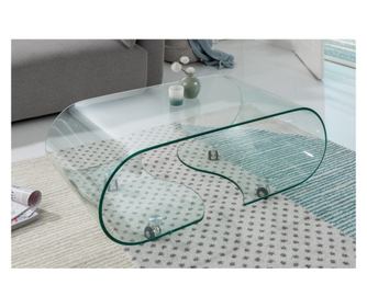 Kávézóasztal, átlátszó