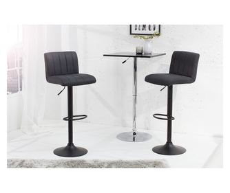 Komplet 2 sivih barskih stolov