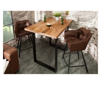 Дървен бар стол