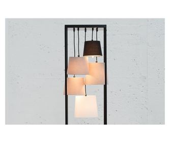 Vstyle Irresistible 287422 Állólámpa, Fekete/Szürke, Fém 180x32x32