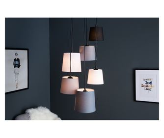 Κρεμαστό Φωτιστικό, Μαύρο/Γκρι