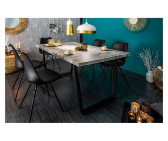 Τραπεζαρία Vstyle Irresistible 287465, Γκρι, Μέταλλο, 77x160x90 εκ.