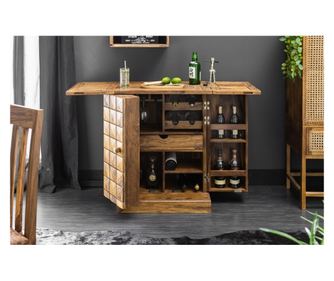 Dulap bar Barski, culoare lemn