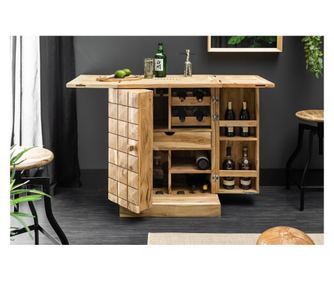 Dulap Bar Barski, Culoare Lemn