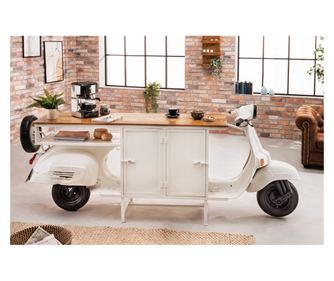 Bar, Alb și Culoare Lemn