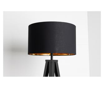 Stolní lampa, zlatá a černá