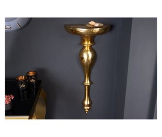 Set 4 zidne konzole, zlatna