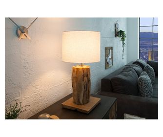 Vstyle Irresistible 288571 Lampă de Masă, Culoare Lemn, Lemn 40x15x15