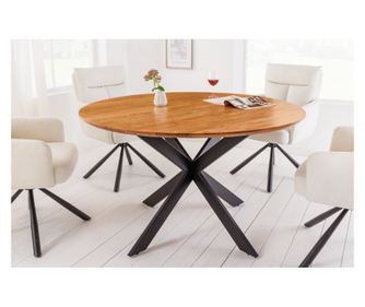 Blagovaonski stol, boja drva, crna