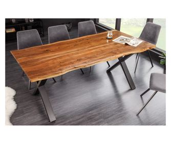 Blagovaonski stol, boja drva, crna