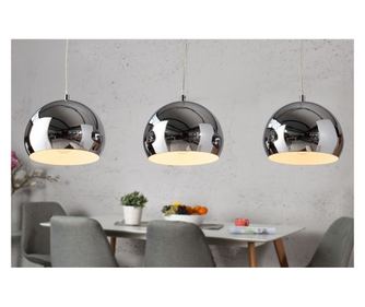 Viseča svetilka, kromirana